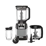 Ninja AMZ493BRN Compact Kitchen System, 1200W, 3 Functions for Smoothies, Dough & Frozen Drinks with...