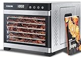 COSORI Food Dehydrator for Jerky, Holds 7.57lb Raw Beef with Large 6.5ft² Drying Space, 6 Stainless...
